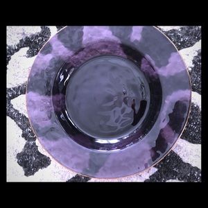 Purple glass plate